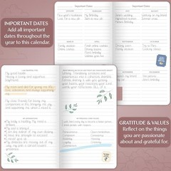 Pocket – Small Undated Monthly & Weekly Goal Journal and Calendar for