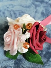 Homecoming Wedding Wrist/Shoulder Corsage Artificial Flower Party Decoration 1pc