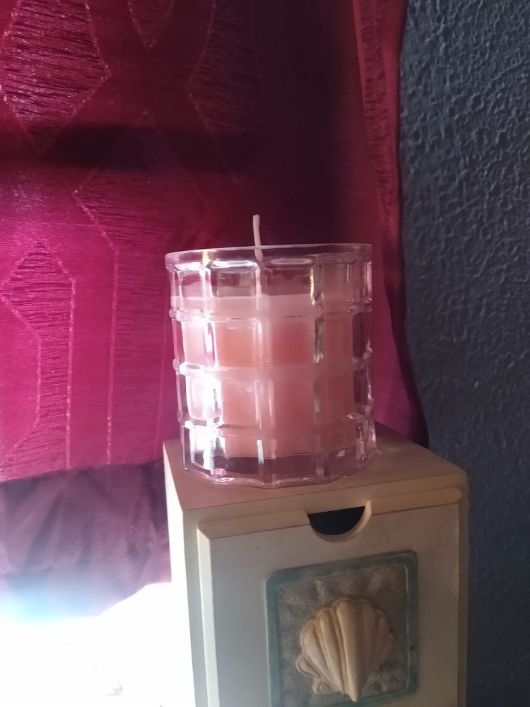 Homemade Decorative Candles Watermelon Scent In A 10-in Glass Jar Beeswax