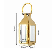 8″ tall Metal Lantern Candle Holder Wedding Party Home Centerpiece Decorations