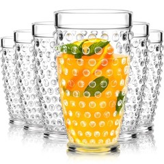 Yomarkrt 19OZ Highball Plastic Drinking Glasses – Set of 6 Clear Water