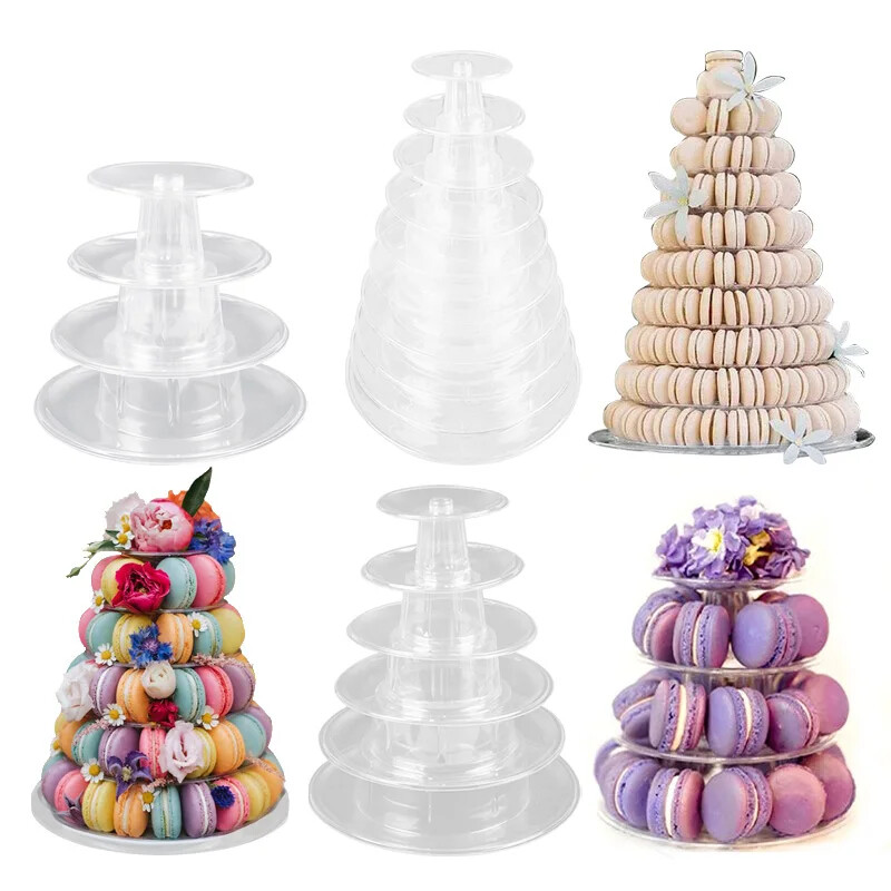 Macaron Display Stand Cupcake Tower Rack Cupcake Stand Cake Stand Pvc Tray New