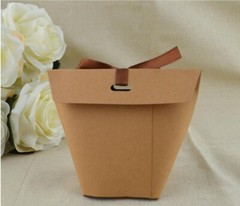 25Pcs Blank Kraft Paper Bag Candy Bag Wedding Favors Gift Box Package Birthday