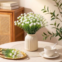 200pcs Baby Breath Artificial Flowers Bulk Mini Flowers for Decoration White