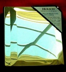 Holson Deluxe Mini Photo Album Brass Tone Picture Frame