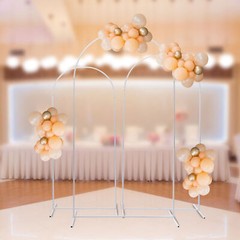 3Pcs Metal Arch Stand Wedding Party Backdrop For Ceremony Yard Venue Shelf Decor