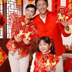 Chinese New Year Red Envelopes, Lunar 6.69 X 3.54 Inches,
