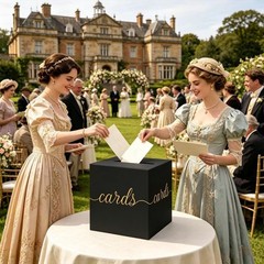 Black Wedding Card Box Gold Foil Gift Money Reception Graduation Party