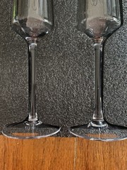‘Mr and Mrs’ Champagne Toasting Flutes for Bride and Groom, Wedding Wine Glasses