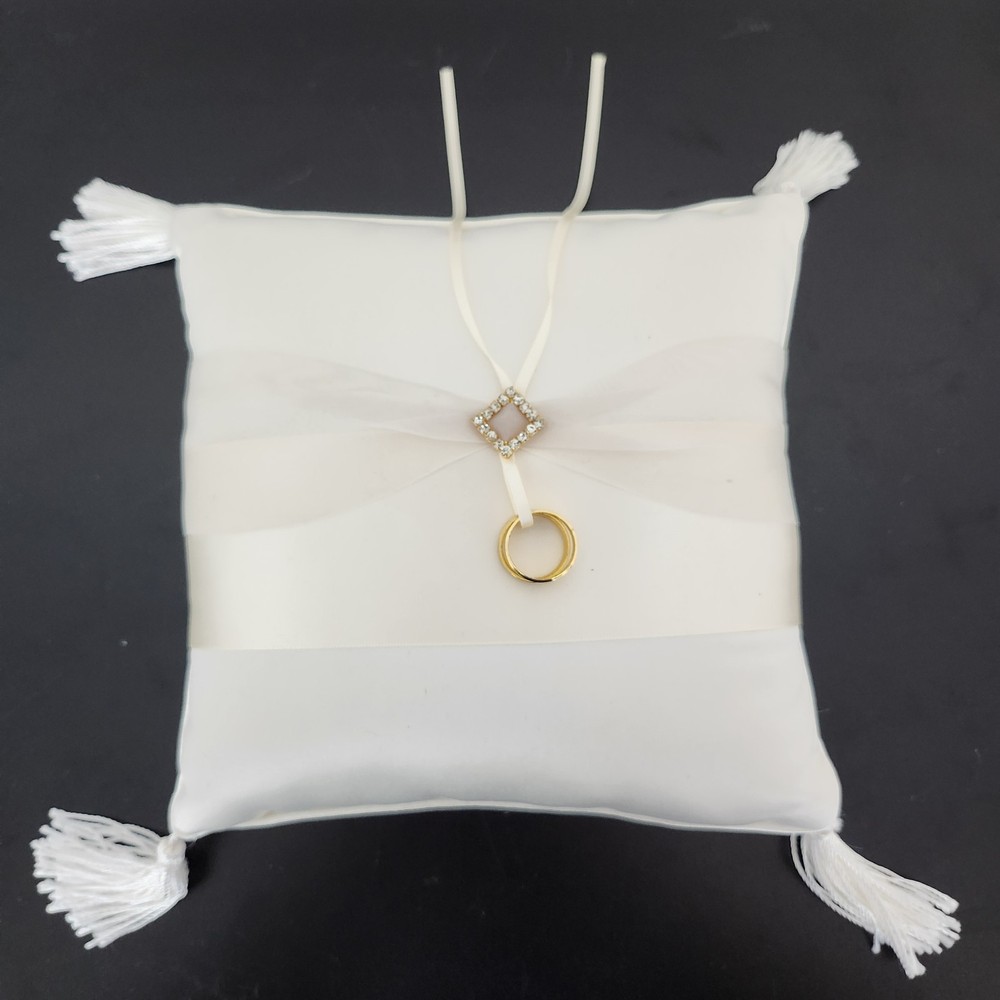 Ring Bearer Pillow Cream Color and Satin