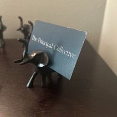 Pottery Barn Place Card Holders Bronze Metal Elephant Trunk Up 3×3” Set Of 8