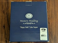 Montana Silversmiths Happy Trails Western Wedding Cake Topper NIB Rare 709110