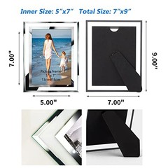 Bulk 5×7 Picture Frames, 12 Packs Silver Photo Frames 5 by 7, 5×7-12 Frames