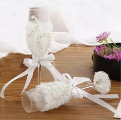 Bride Champagne Wine Glasses Gift Set Bridal shower