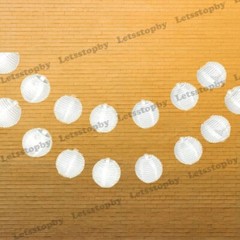 12X White 4″ Paper Chinese Lantern Lamp Shade Wedding Party Decoration Supplies