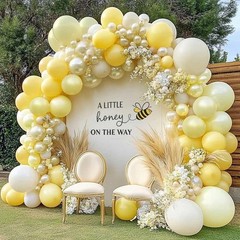 Yellow Balloon Arch Kit Double 5 inches, 12 18