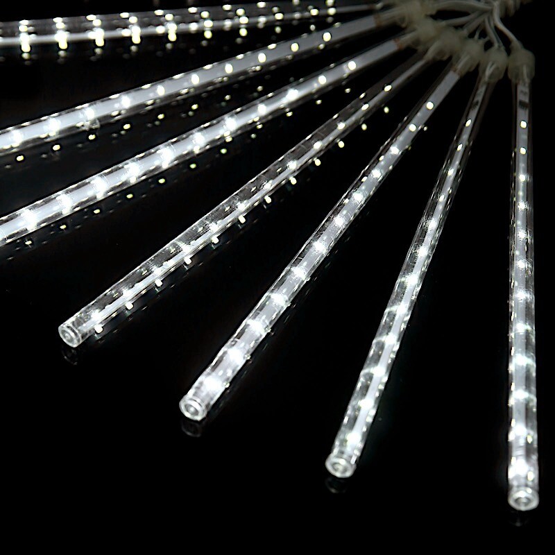 96″ long Clear Meteor Rain Sequence LED Lights – Wedding Party Backdrops Sale