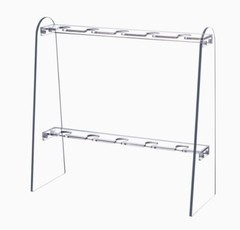 2 Tier Clear Acrylic Champagne Flute Glass Holder.. For Party, 10 Spots