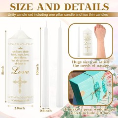 Unity Candles for Wedding Ceremony Set Wedding Unity Taper Candles Catholic R…