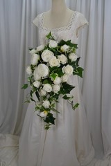 Peony and Rose Garden Flower Faux Wedding Bouquet