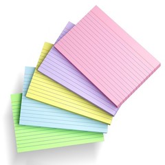 200 Count Index Cards 4×6 Inch, Colored Flash Card (40 Sheets Each), Note Tak…