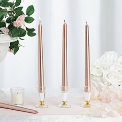 10″ tall Rose Gold Premium Candles Wedding Centerpiece Decorations WHOLESALE