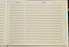 NEW BRIDE HALLMARK WEDDING BELLS GUEST SIGN IN BOOK ALBUM IVORY & WHITE [E]