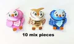 10 pc Owl Jungle Zoo Animals Foam Decorations Baby Shower Party Circus 3D EVA