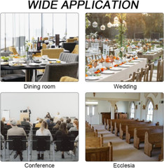 5 Pack Reserved Chair Signs, Reserved Signs for Pews for Wedding Parties and Cel