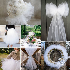 White Tulle Fabric Rolls 6 Inch by 100 Yards (300 Feet) Fabric Spool Tulle Ribbo
