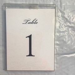 Cursive Table Number Card Stock Signs 1-25 With 7 Blank Cards 4 1/4”x 5 1/2”