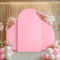 Set Of 3 Wedding Arch Cover Double Sided High Elasticity Arch Backdrop Decor