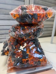 Decorative Acrylic Crystal Gems Colors Ice Rocks orange and black 4 lbs