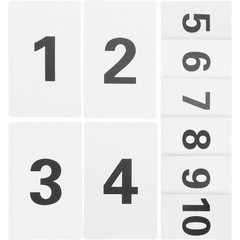 10 Pcs Restaurant Digital Table Number Cards Number Cards Desk