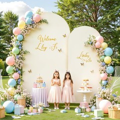 Thick Spandex Arch Cover Wrinkle Free Zippered Backdrop for Wedding 4FT–7.2FT