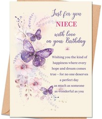 Niece Birthday Card Gift, Happy Birthday Card for Niece, Adult Birthday Gift …