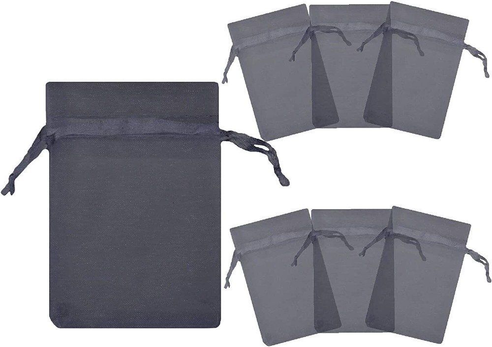 100/500pcs Drawstring Organza Gift Bags Wedding Party Jewelry Pouches 4×6 inch