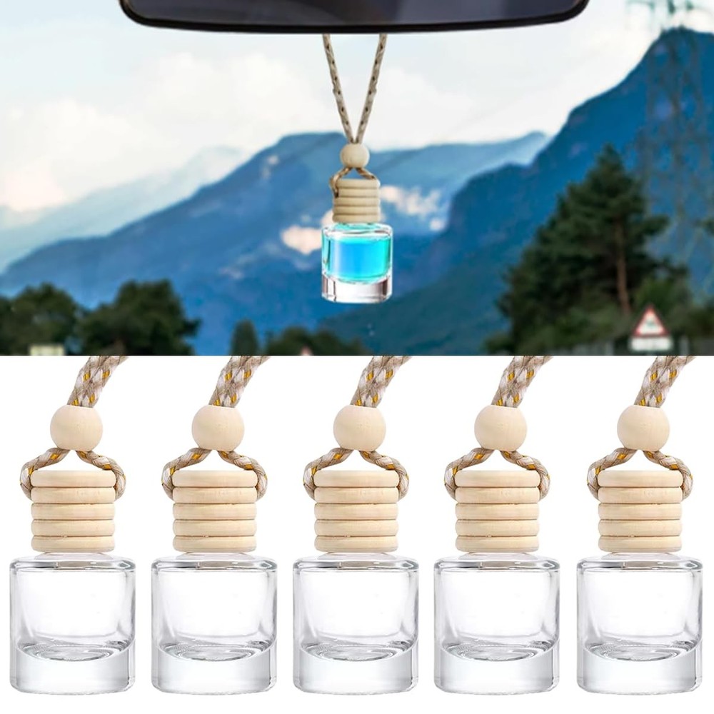 GLSOWEE 5PCS Car Rear View Mirror Charm, 8ml 1 Count (Pack of 1), Clear