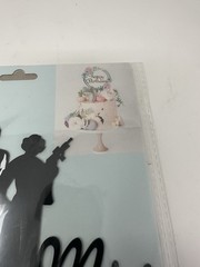 Mr & Mrs Han Solo & Princess Leia Acrylic Cake Topper New *Read*
