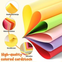 8.5″ X 11″ Colored Cardstock, 25 Colored Construction Paper Card Making Suppl…