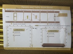 8.2FT Square Arch Backdrop Stand Metal Gold.Heavy Duty Adjustable. Arch Stand.