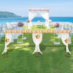 Gold Photography Background Support Stand Wedding Backdrop Stand Steel Frame US