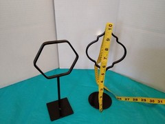 2 Black Metal Photo Sign Holder Table Top