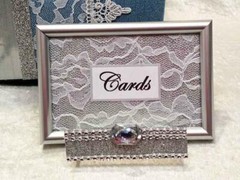Quinceanera,Sweet 16,Card Box,Denim and Diamonds,fabric,silver,bling,table decor