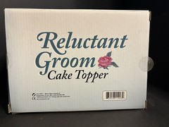 Reluctant Groom Humorous Cake Topper Bride Dragging Reluctant Groom Accoutrement