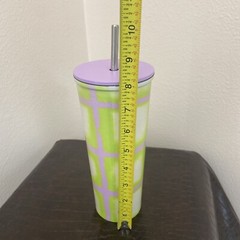 Straw 22oz Stainless Steel Cup With Lead Perfect for Hot and Cold Drinks