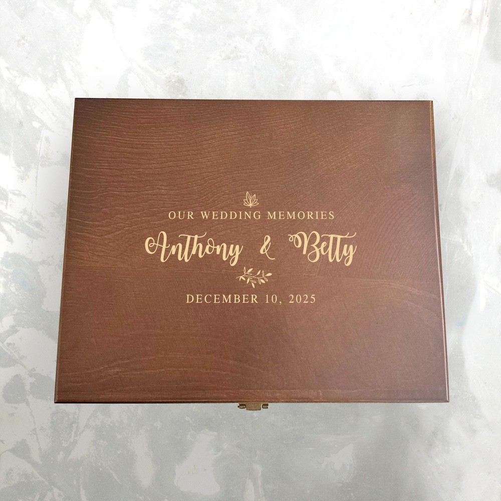 Wedding Memory keepsake box, custom memory box, Personalized wedding box, gift