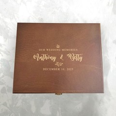 Wedding Memory keepsake box, custom memory box, Personalized wedding box, gift