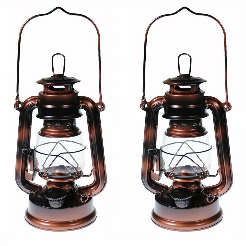 Q=2 Kerosene Oil Lantern – Emergency Hanging Camping Light – Brass Small Size