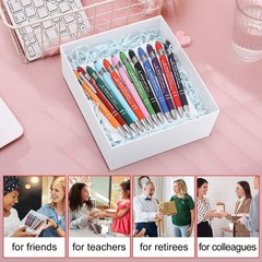 Colarr 12 Pcs Employee Appreciation Pen Ballpoint with Stylus Tip Pen 1.0 mm …